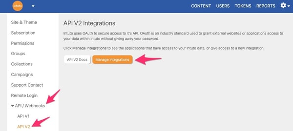 Access API keys