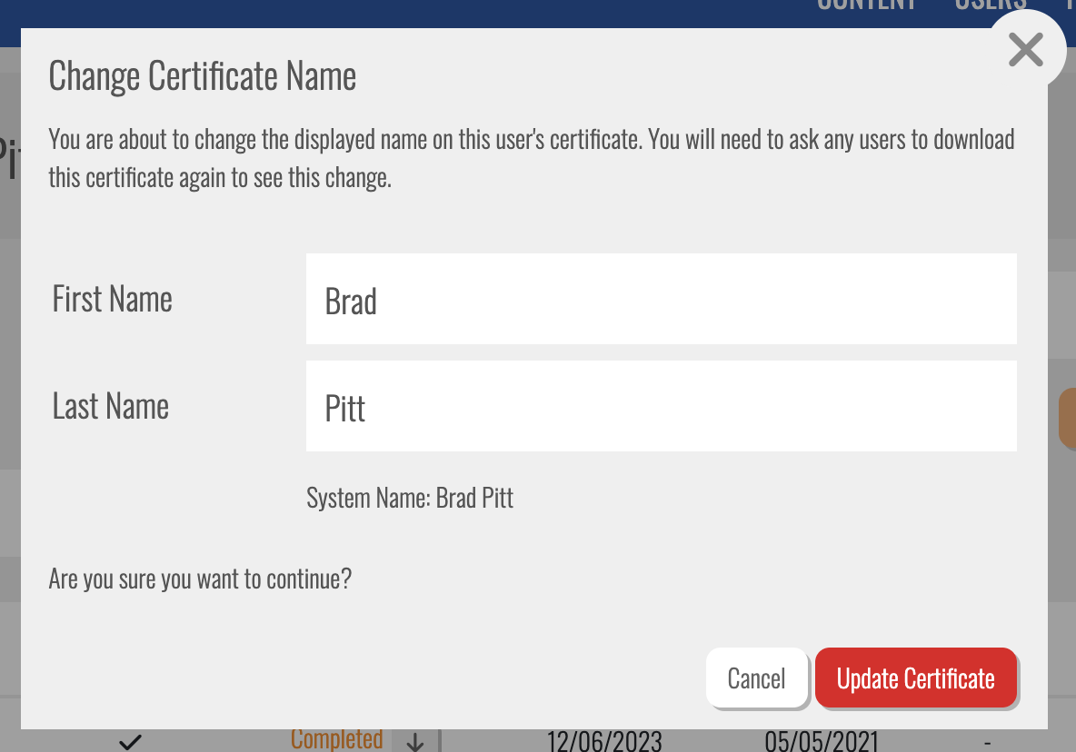 Can I fix a spelling error on a certificate?