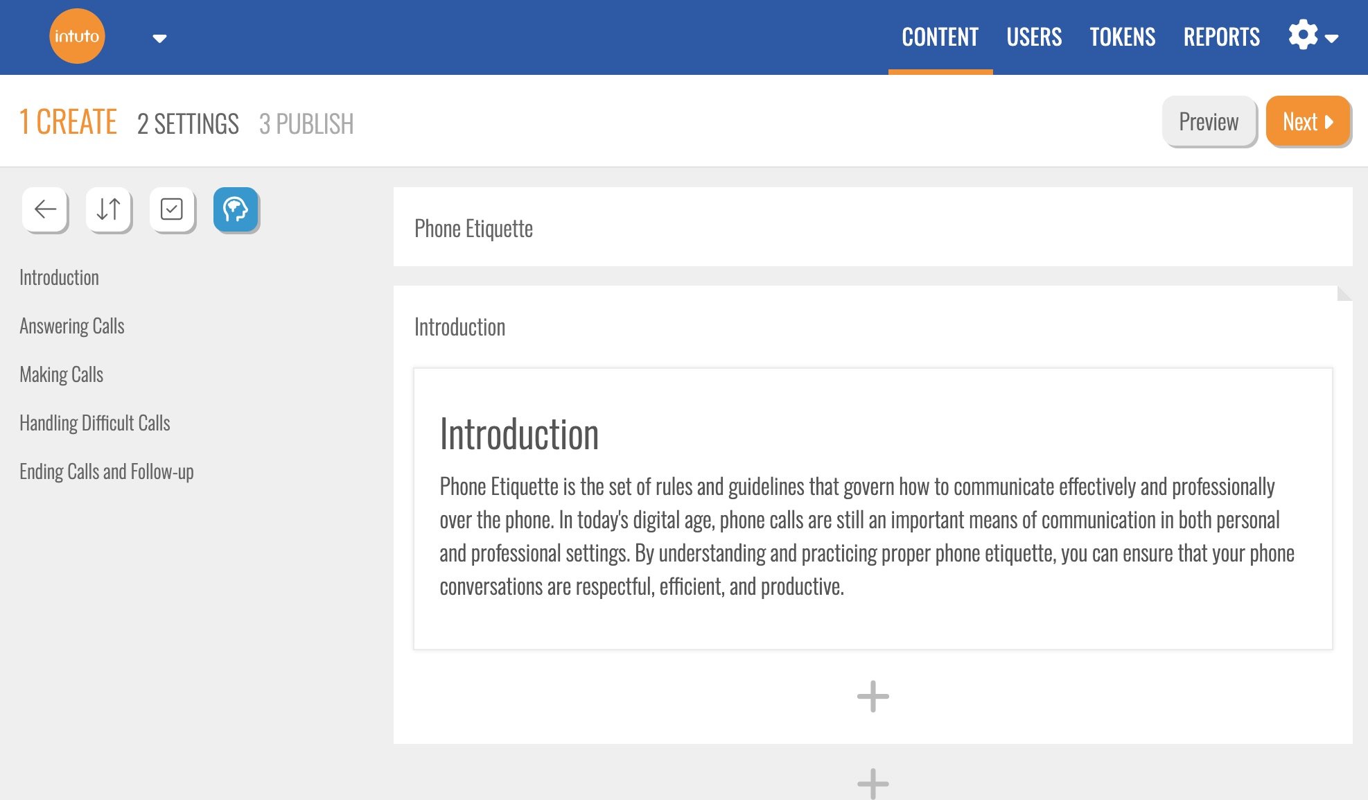 Using the AI content generator