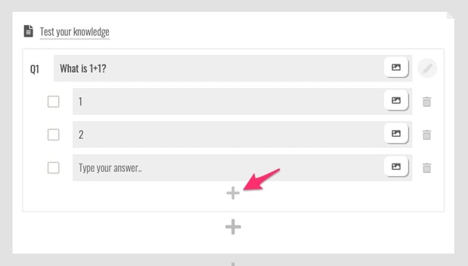 add answers