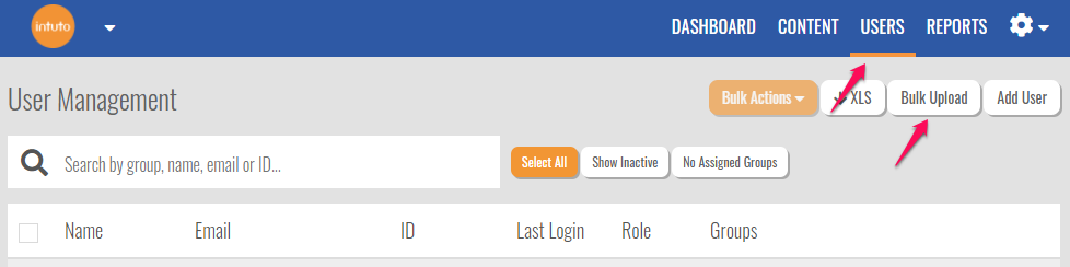How to do a bulk upload