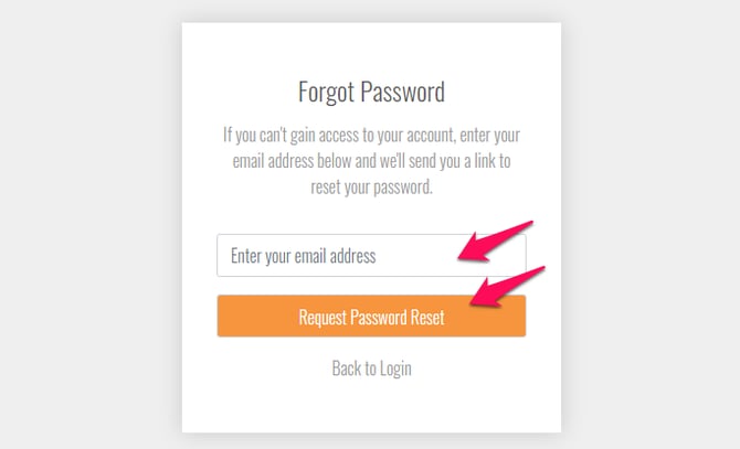 forgot password