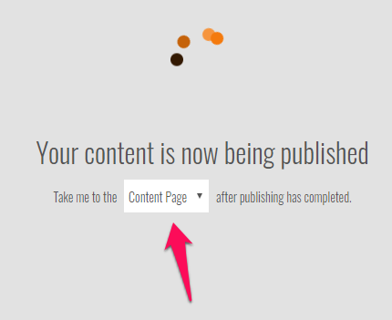 publish-page-selection-drop-down