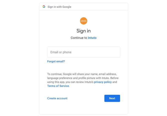 sign in with google